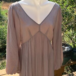 L Love Self maxi dress with tie lace back M